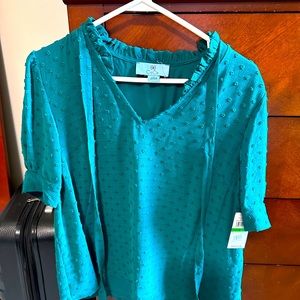 Teal top, NWT